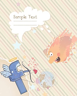 矢量抽象的有趣的怪物