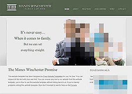 浅绿色商务律师谈判公司网站整站模板