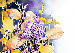 位图 植物图案 写意花卉 花朵 丁香花 免费素材