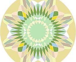 韩国花纹图标矢量图16