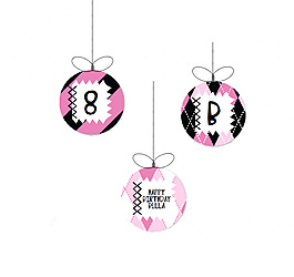 吊牌 文字 英文 数字 几何 免费素材