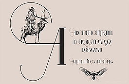 位图 文字 英文 英文字母 人物 免费素材