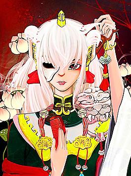 手绘 莲藕人图片