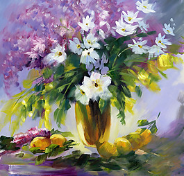 位图 植物图案 写意花卉 花朵 水仙花 免费素材