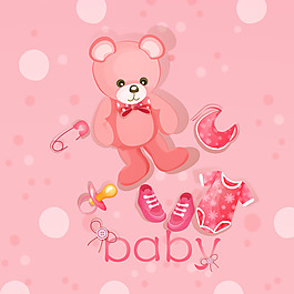 印花矢量图 卡通 卡通动物 熊 卡通静物 免费素材