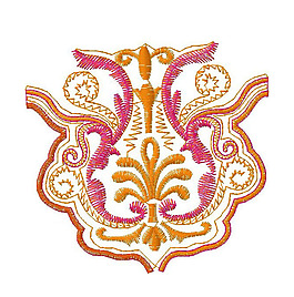 绣花 领边 民族风 花朵 花卉 免费素材