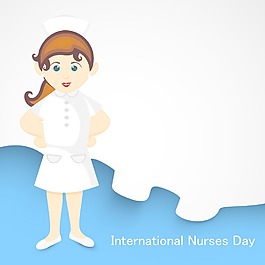 国际护士节的概念 一个护士的插图