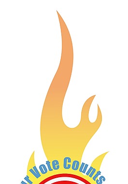 美国宪法 您的投票选举日的矢量插图