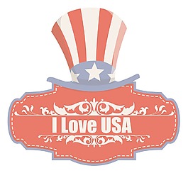 复古的宪法日矢量插画