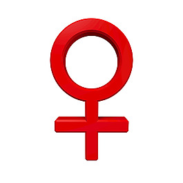 红色的女性性的象征
