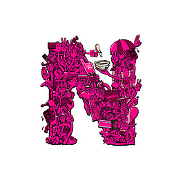 位图 纯文字 英文 英文字母 人物 免费素材