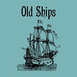 印花矢量图 交通工具 帆船 文字 英文 免费素材