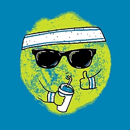 印花矢量图 可爱卡通 卡通形象 太阳 水杯 免费素材