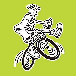 印花矢量图 人物图案 七喜 Fido Dido 免费素材