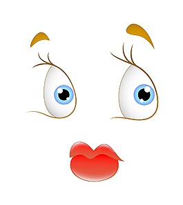 女性的面部表情