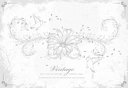 垃圾背景花鸟类矢量插画