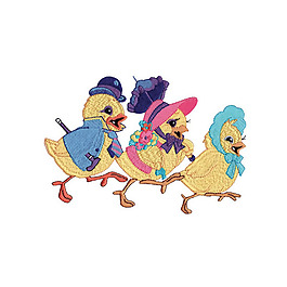 绣花 动物 鸭子 免费素材