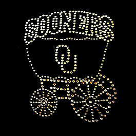 烫钻 交通工具 马车 文字 英文 免费素材