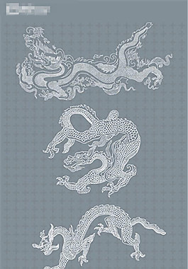 龙纹龙形矢量素材