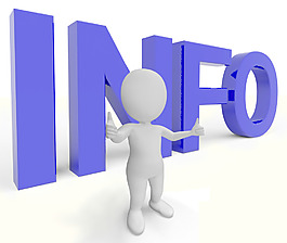 信息的字母显示信息知识和支持