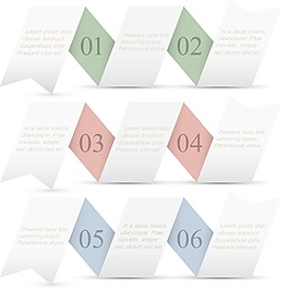 三折纸编号的旗帜