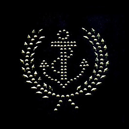 烫钻 徽章标记 航海 锚 麦穗 免费素材