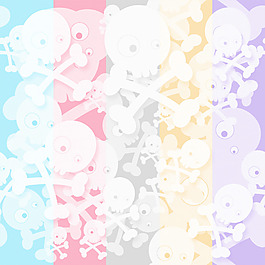 有趣的头骨的无缝纹理