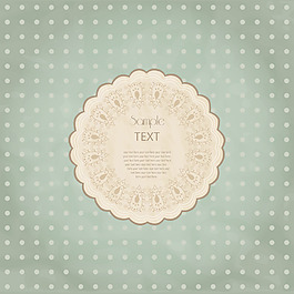 观赏圆形花边帧背景为庆祝活动