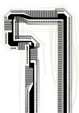 技术字体号1