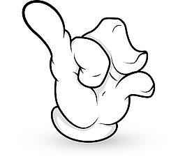 卡通夹矢量插画