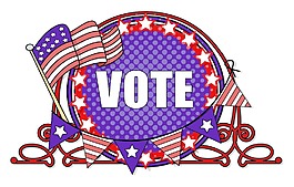 投票选举日的矢量插图