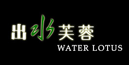 出水芙蓉艺术字