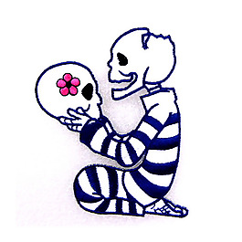 贴布 人物 骷髅 囚犯 灵异图案 免费素材