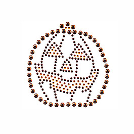 烫钻 节日元素 万圣节 南瓜 鬼脸 免费素材