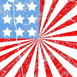 垃圾旗第四七月独立日矢量设计