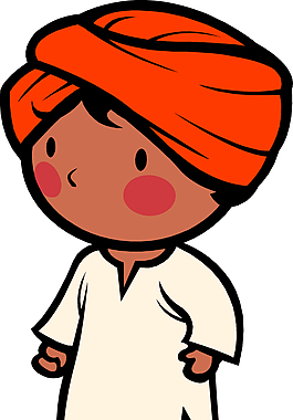 印度人卡通形象图片