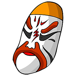 黄胡子脸谱