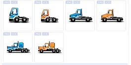 城市卡车系列图标下载