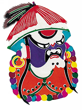 官场人物剪纸