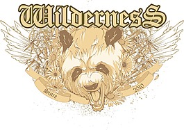 向量的T恤设计熊猫头