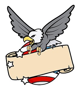 秃头鹰旗各种美国爱国主题