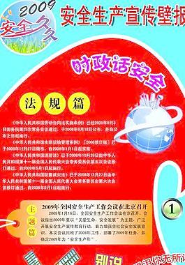 安全生产宣传壁报