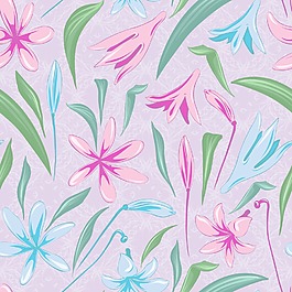 与老式的花朵图案矢量元素