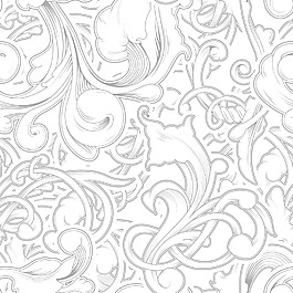 与老式的花朵图案矢量元素