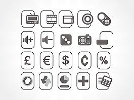 多媒体矢量图标