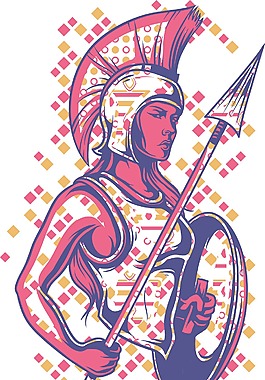 战士女孩矢量t恤设计梦幻女战士10图片一排拿枪的战士剪影免抠psd透明