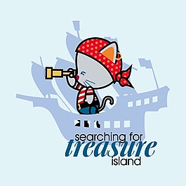 印花矢量图 T恤图案 图文结合 动物 狼 免费素材