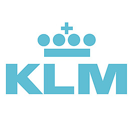 KLM(6) logo设计欣赏 KLM(6)民航业标志下载标志设计欣赏