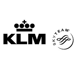 KLM(1) logo设计欣赏 KLM(1)民航业标志下载标志设计欣赏