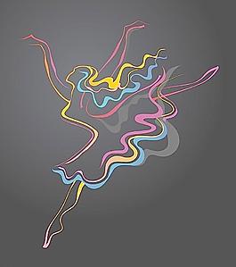 抽象跳舞人物图片